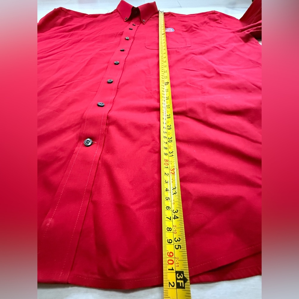 Cutter & Buck Chicago Cubs Cardinal Red Long Sleeve Button Down Shirt Size 3XT - Picture 12 of 14